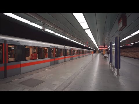 Czech Republic, Prague, metro ride from Operatov to Háje