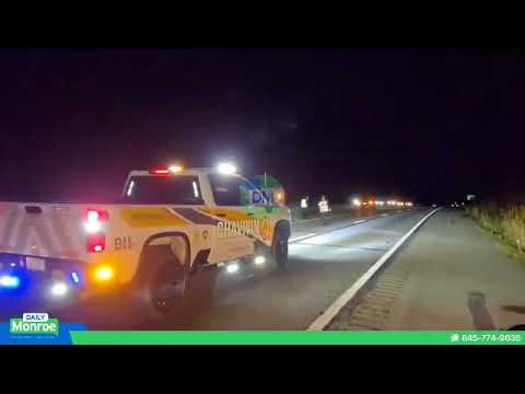 trailer detached from a vehicle on Route 17 #chavivim #State Police