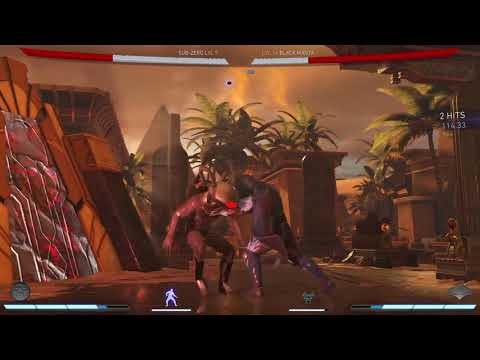 Injustice 2 Sub-Zero vs Black Manta