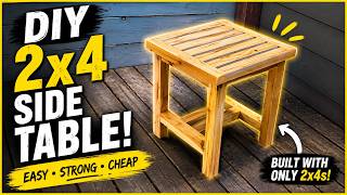 Build This EASY 2x4 Side Table in One Afternoon!