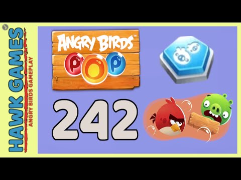 Angry Birds Stella POP Bubble Shooter Level 242 - Walkthrough, No Boosters