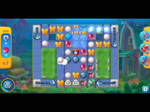 Fishdom. 8319 level no boosters and diamonds. 20 moves (❌ no lightning)