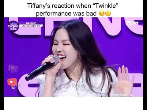 Tiffany's Reaction to Group C's Twinkle Performance