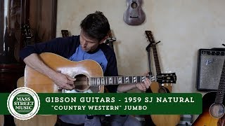 Video thumbnail for Gibson - 1959 SJN "Country Western" Jumbo by Mass Street Music