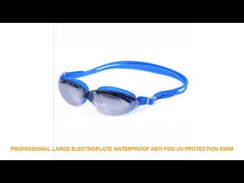 Professional Large Electroplate Waterproof Anti Fog UV Protection Swim Video