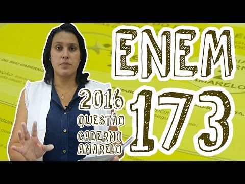 ENEM - Questão 173 (Caderno Amarelo)