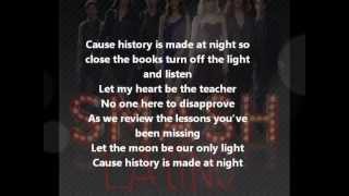 History Is Made At Night Smash Lyrics