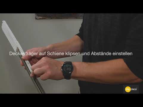 mydeco® Gardinenstange smart - Deckenmontage