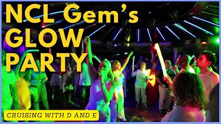 Unforgettable GLOW Party on the NCL Gem's 11-Day Panama Canal Cruise Adventure!