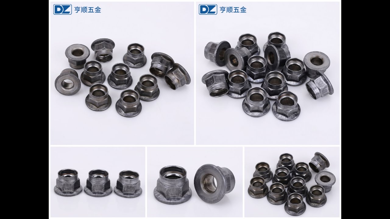 Prevailing Torque Type All Metal Insert Hexagon Lock Nut With Flange Hex Self Locking#shorts
