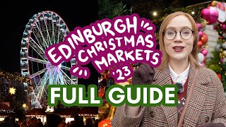Edinburgh Christmas Markets 2023: full tour! | tips for shopping and food