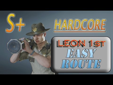 RESIDENT EVIL 2 REmake (PS4) Hardcore S+ the easy way Leon 1st (A)
