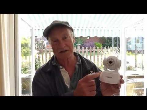 The IP security camera, set up and review.
