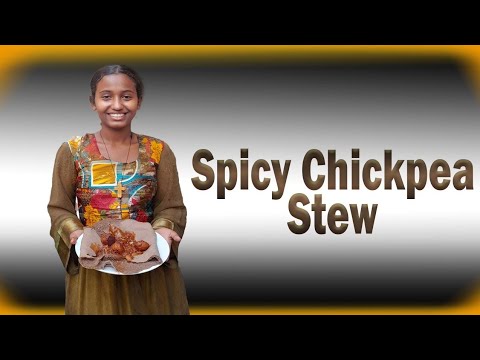 Spicy Chickpea Stew [ Shimbra Asa wot ] / Ethiopian Food Cooking Vlog