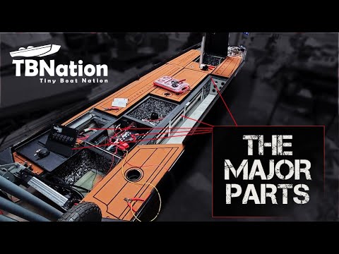 All the MAJOR parts of this jon boat build.: Lithium Battery, Wiring, Bilge Pumps, etc.