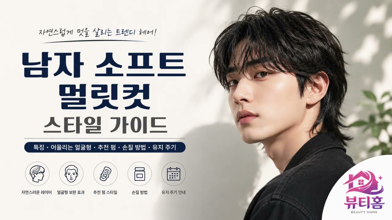 남자 소프트 멀릿컷 스타일 가이드