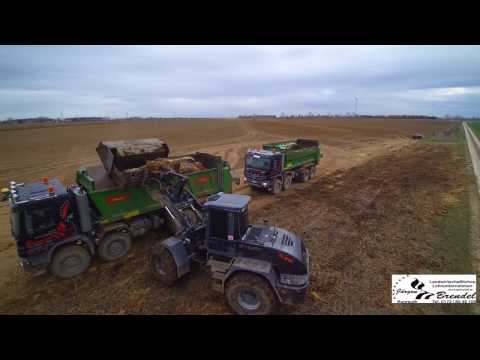 Miststreuen mit Lohnunternehmen Brendel 2016