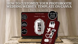How to Customize Your Photobooth Wedding Website Template on Canva | Step-by-Step Tutorial (2026)