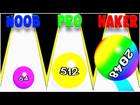 Ball Road 2048 - 3D Ball Game - Gameplay Walkthrough - Levels 46-64