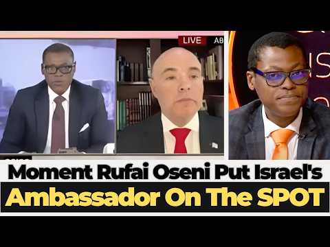 Rufai Oseni Clashes With Israeli Ambassador Live on Air Over Gaza — "Don't Interrupt Me"