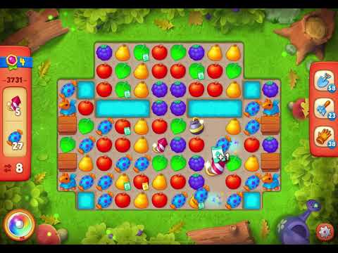 GardenScapes Level 3731 no boosters (15 moves)