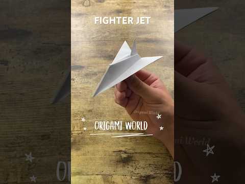 EASY PAPER FIGHTER JET ORIGAMI TUTORIAL STEP BY STEP | DIY PAPER PLANE FIGHTER JET ORIGAMI WORLD ART