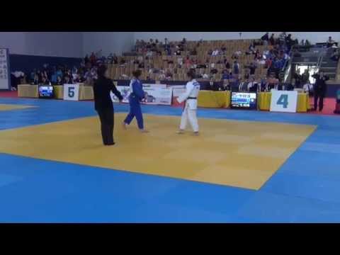 ECC Berlin 2014 Pool-Final -52 kg Shrainer (RUS) - Schopper (GER)