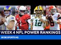 NFL Week 4 Power Rankings: Rams at No. 1; Cardinals, Packers, Browns & Raiders All Move Up