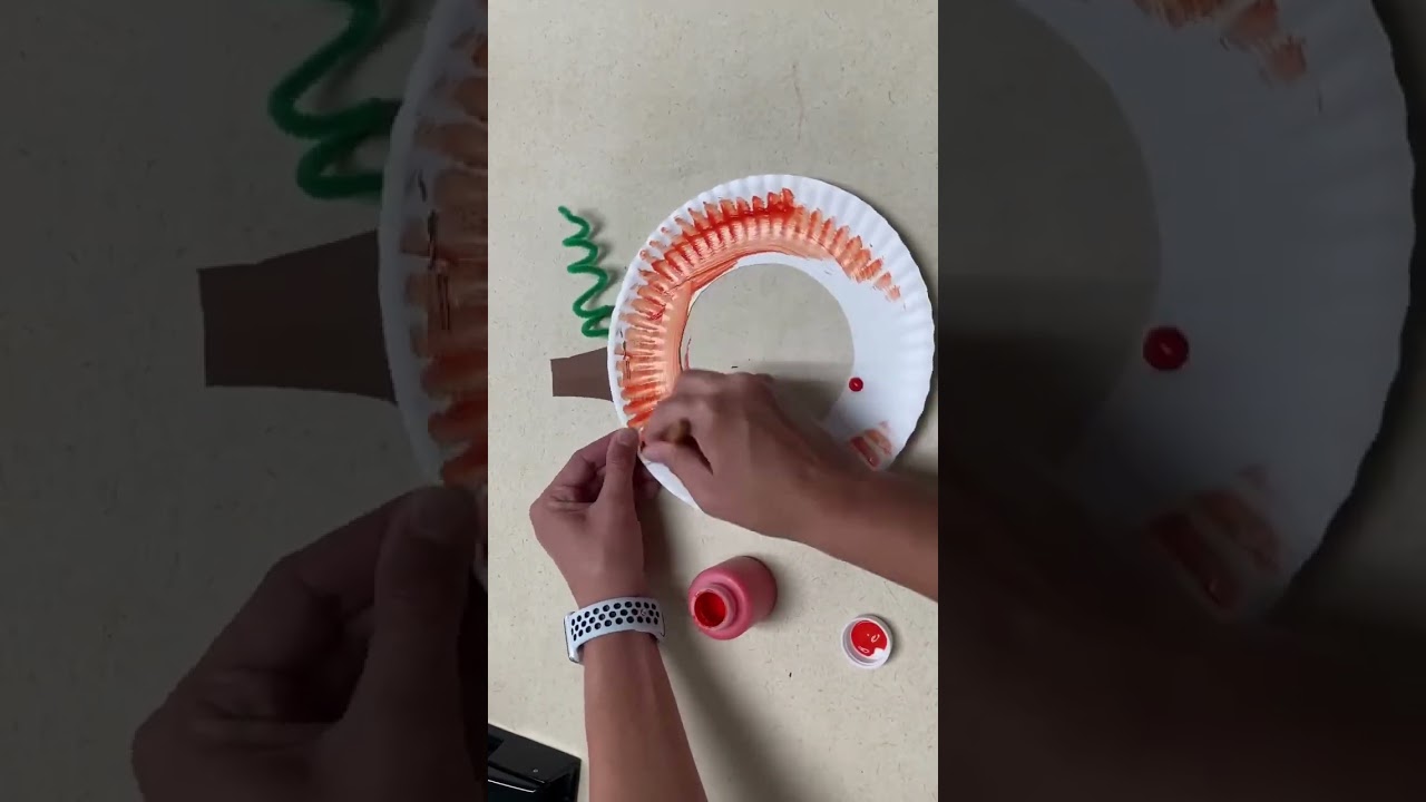 Fall Pumpkin Art Idea for Preschool Teachers and Parents #shorts #preschoolart #fall #pumpkin