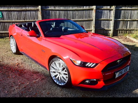Ford Mustang 2016 5.0 GT Automatic Convertible Low miles for sale at Pilgrim MotorSports | Sussex