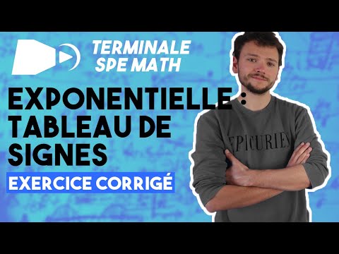 Tableau de variation avec l'exponentielle [EXERCICE] - Spé maths - Terminale