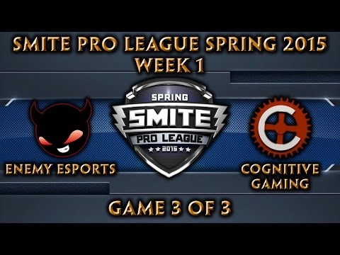 Smite Pro League: NA Week 1 - Enemy eSports vs. Cognitive Gaming (Game 3 of 3)