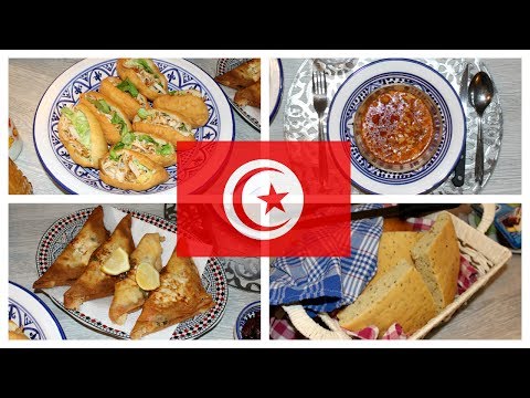 إفطار على الطريقة التونسية ( خبز، شوربة ، فريكاسي ، بريك ، بسبوسة ) | Muslim Queens AR by Mona