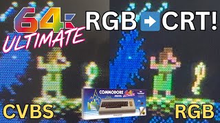 C64 Ultimate RGB Output on a CRT, Yes It’s Possible!