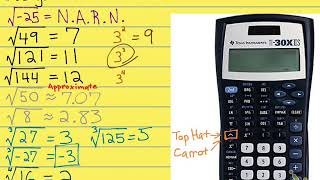 How to use your TI-30XIIS for Exponents