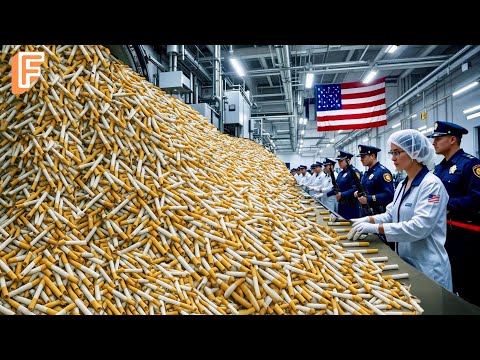 How 1,000,000 Cigarettes Are Made Every Day - Incredible Cigarette Processing In Factory