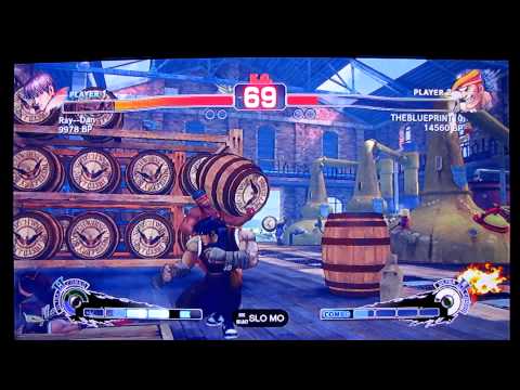 SSF4 Ray--Dan [Guy] vs THEBLUEPRINT 10 [Adon] Series Match part 3 of 5