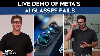 Meta AI Glasses | Zuckerberg’s Demo of Meta AI Glasses Fails on Stage 