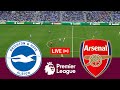 [LIVE] Brighton Hove Albion vs Arsenal Premier League 23/24 Full Match - Video Game Simulation