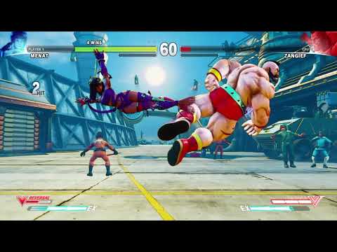 STREET FIGHTER V - Menat VS Zangief