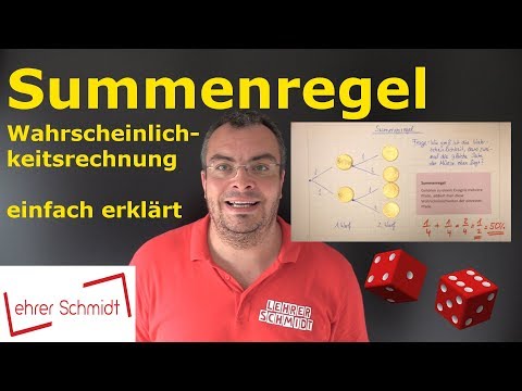 Sum rule | Probability theory - simply explained | Lehrerschmidt