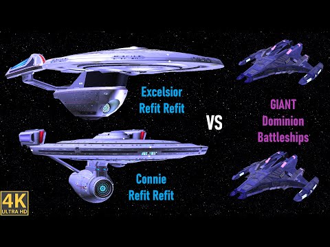 REFIT REFIT'S Go After GIANT Dominion Battleships! - Star Trek Ship Battles - Bridge Commander