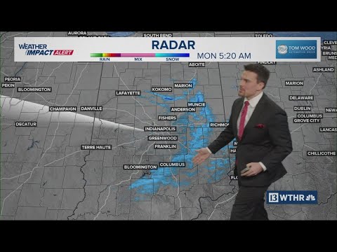 Snow showers wrapping up this morning, now Arctic air is rushing in