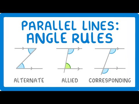 GCSE Maths - Alternate, Corresponding and Allied Angles - Parallel Lines Angle Rules 