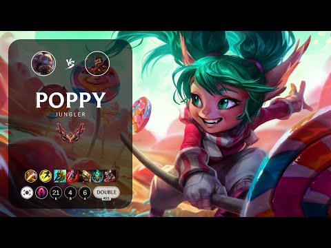 Poppy Jungle vs Graves - KR Grandmaster Patch 13.10