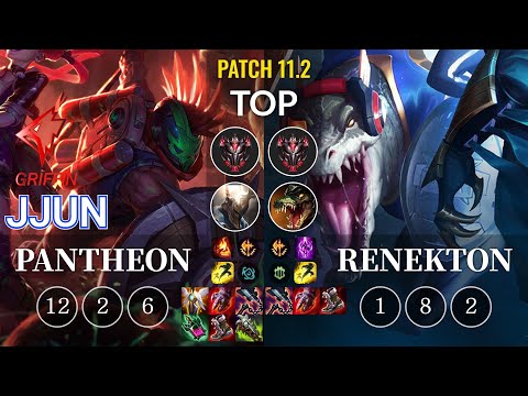 GRF jjun Pantheon vs Renekton Top - KR Patch 11.2