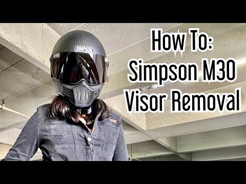 How To: Simpson M30 Visor Removal