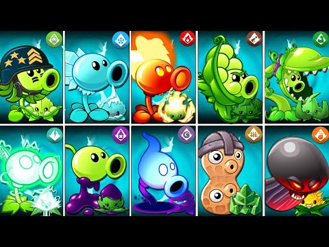 Every PEA & Mint Plants Battlez - Who Will Win? - PvZ 2 Plant Vs Plant
