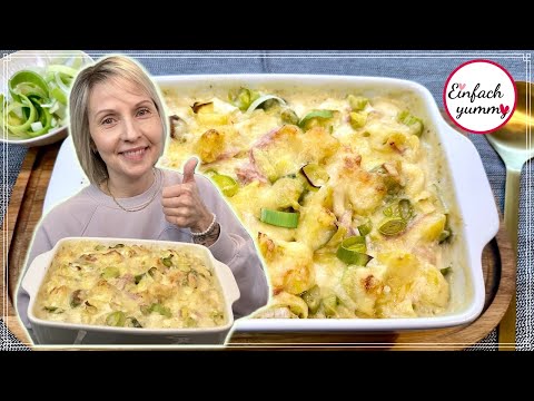Kartoffel Lauch Auflauf mit Schinken 👩🏼🍳 Thermomix® TM5/TM6