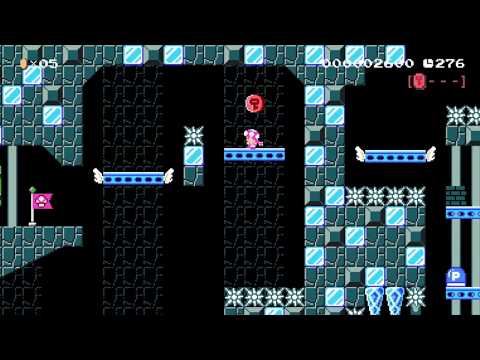 P-Switch jumps + Lots of spikes = Great Level || SMM2 level showcase